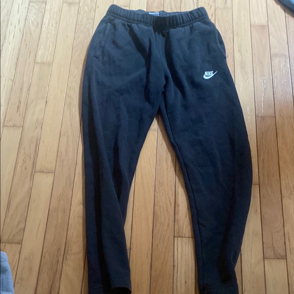 Nike Black Joggers with White Logo